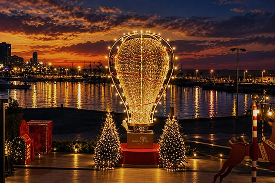 Illuminated creative installation by ELEVEN Management